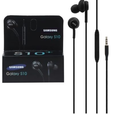 هنزفری با سیم سامسونگ -S10 مدل AKG مشکی (پک دار )DST ( گارانتی شش ماهه )