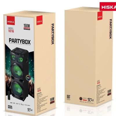 اسپیکر بلوتوثی 150wمدل Hiska Party Box 1016