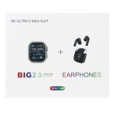 پک ساعت هوشمند i90 ULTRA 2 MAX SUIT طلایی MMS